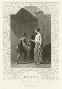 Comedy of Errors, Act IV, Scene ii by Joseph Kenny Meadows